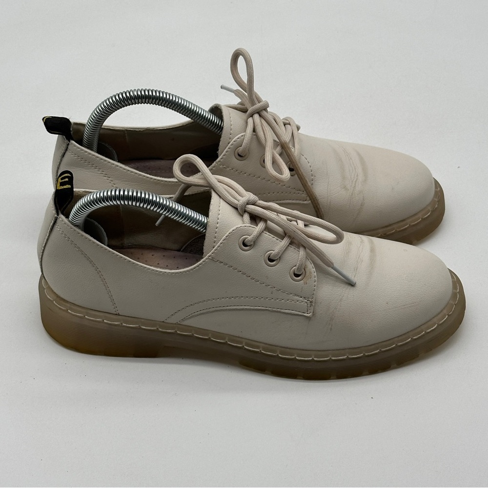 Dr. Martens 1461 Mono White Smooth Leather Oxford Shoes Sz 38 (Women's 38